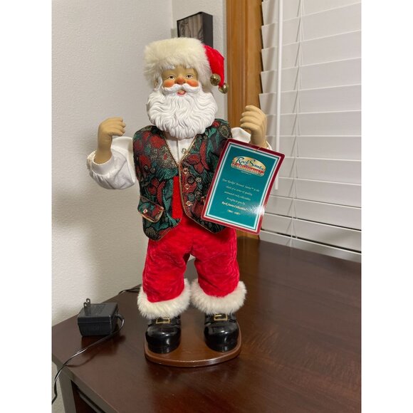 Vintage Rockin' Around Santa Animated Figure 18" Works Great! - Picture 2 of 11